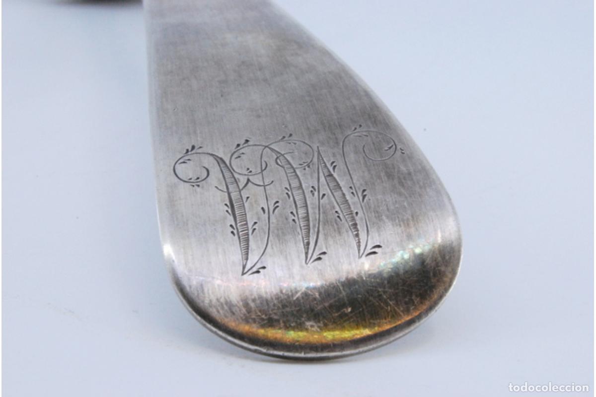 Antig&uuml;edades: Cuchar&oacute;n de sopa de plata - Foto 2