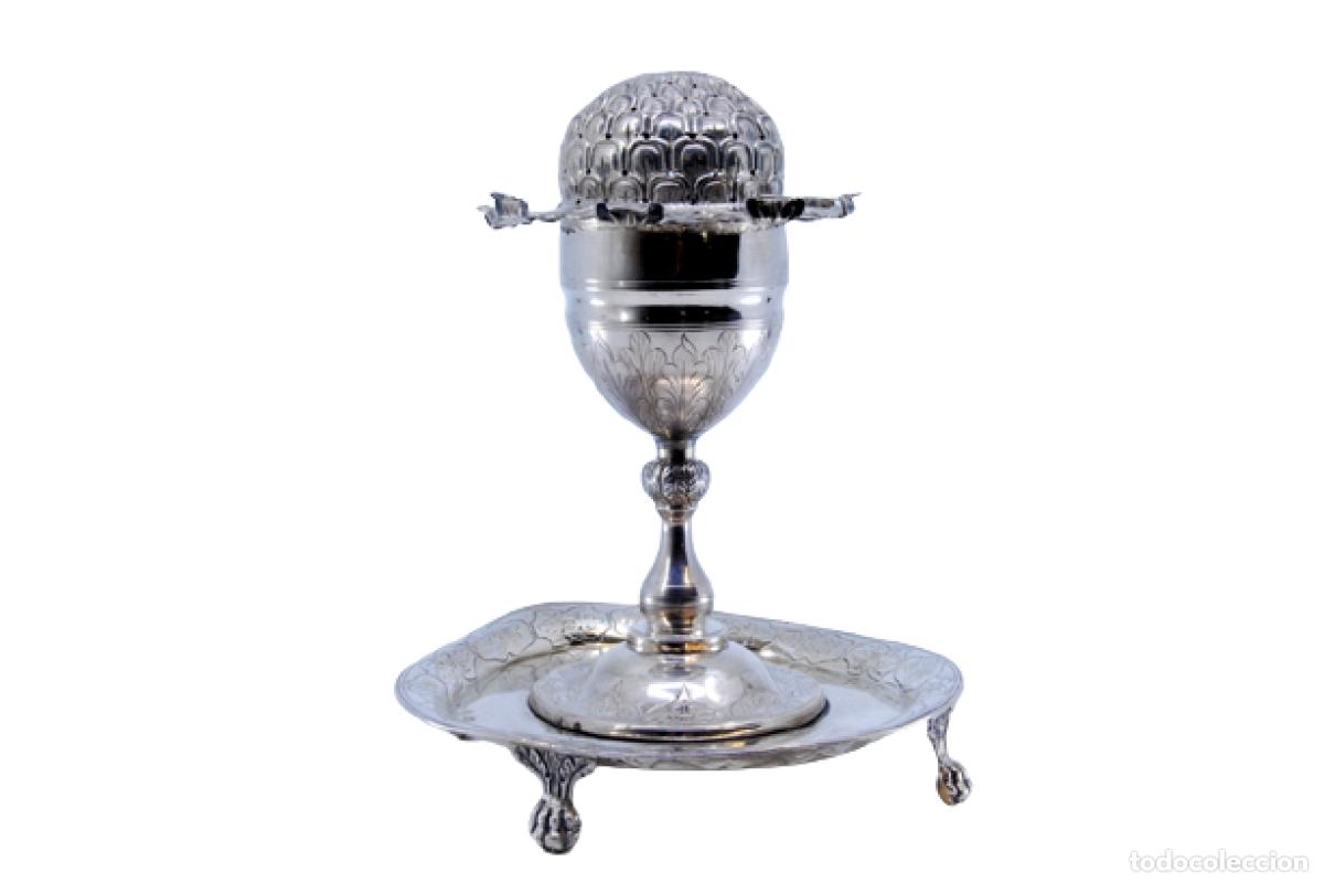 Antiquit&eacute;s: Soporte para palillos de dientes de plata - Poppy