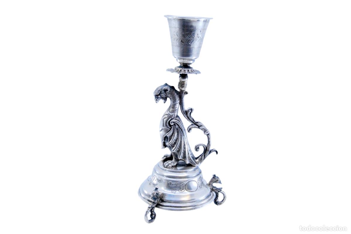 Antiquit&eacute;s: Palillero de plata - Figura m&iacute;tica