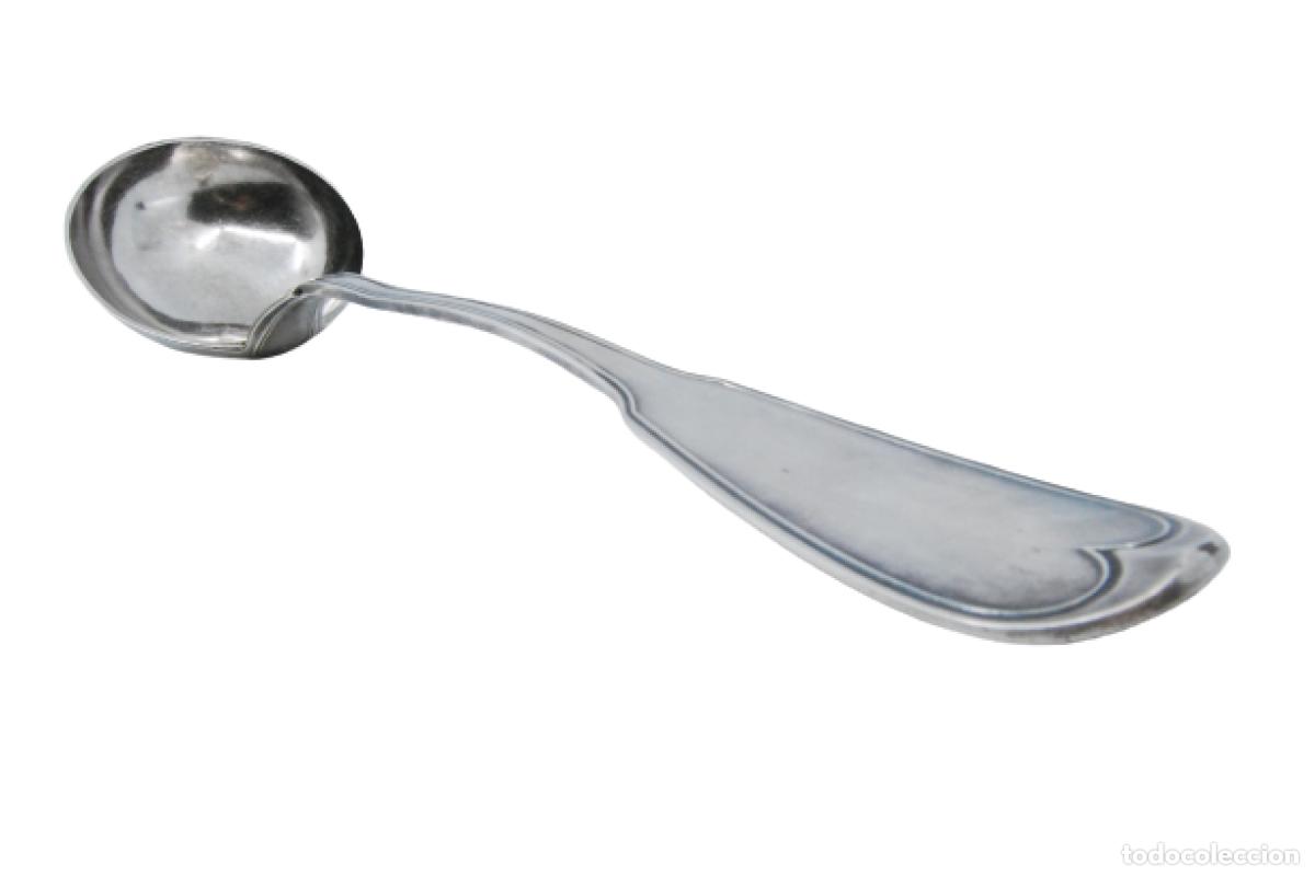 Antiquit&eacute;s: Cuchar&oacute;n de sopa de plata