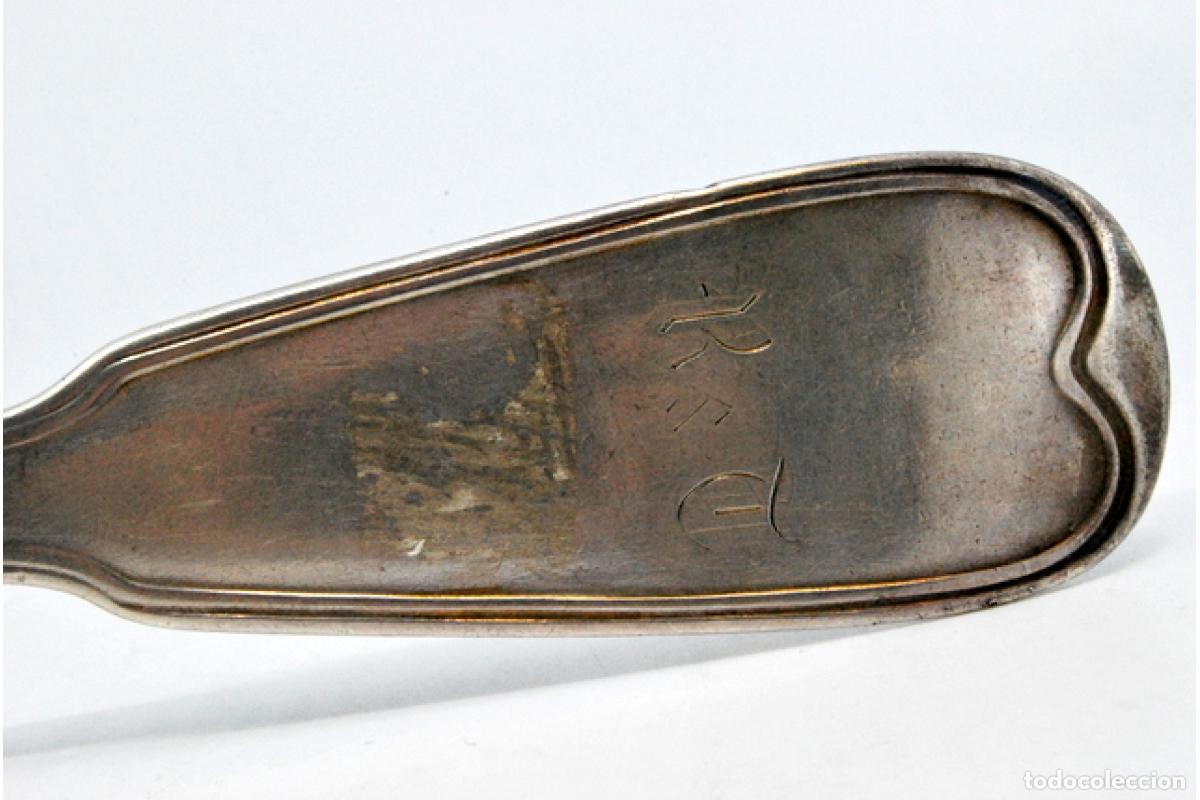 Antig&uuml;edades: Cuchar&oacute;n de sopa de plata - Foto 3