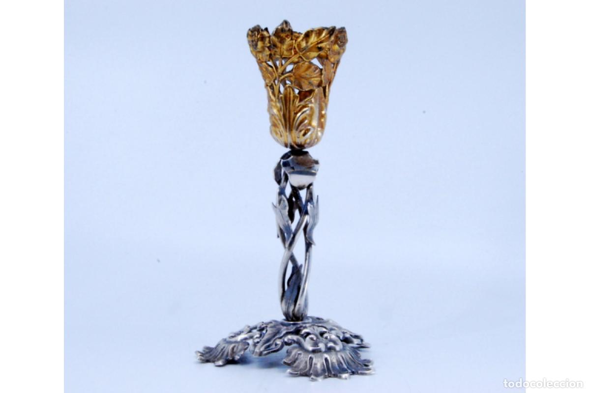 Antig&uuml;edades: soporte de plata para palillos de dientes - Foto 4