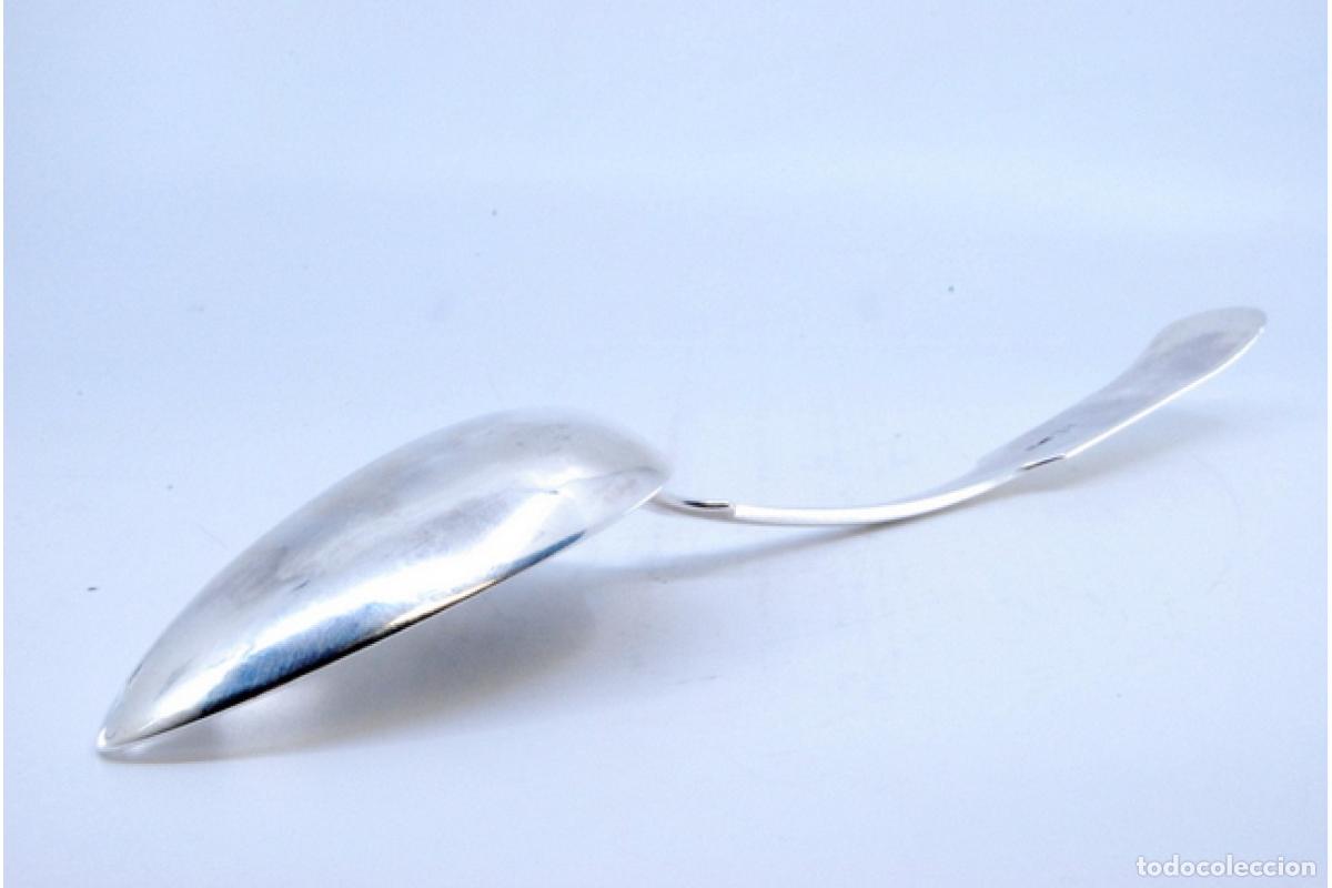 Antig&uuml;edades: Cuchara de plata para servir arroz - Foto 5