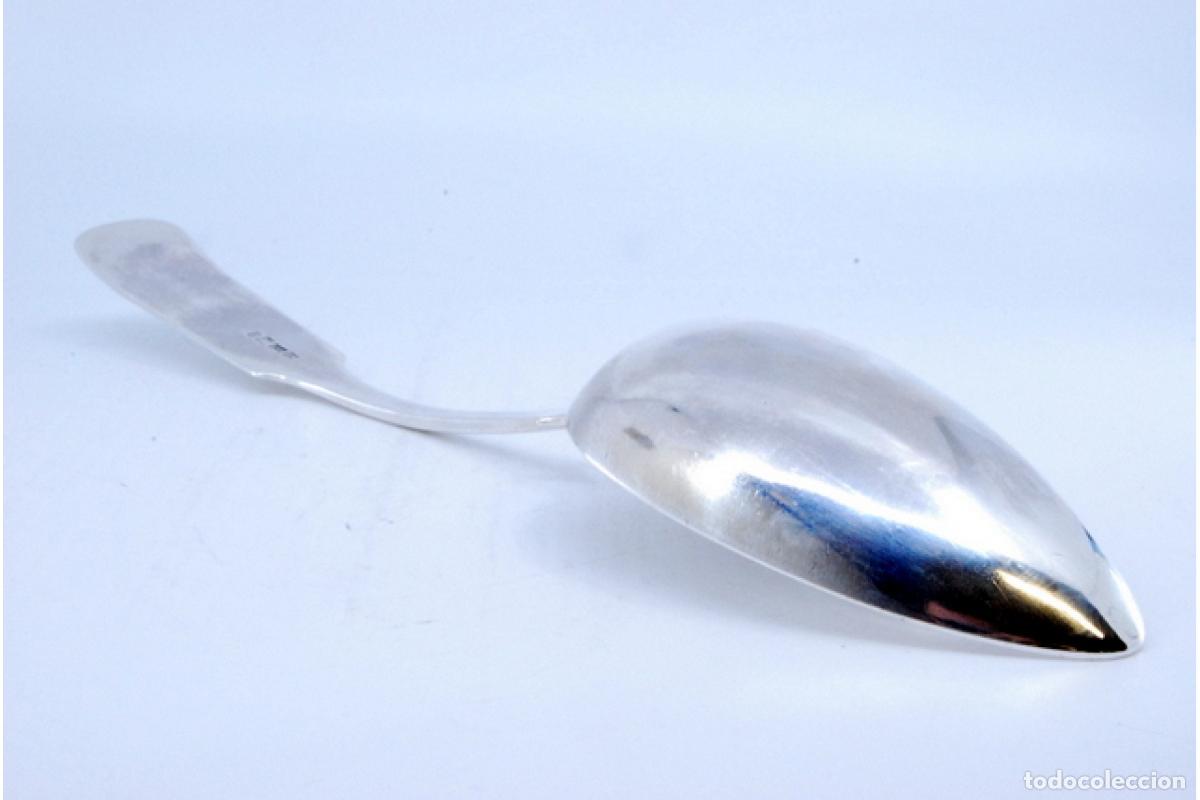 Antig&uuml;edades: Cuchara de plata para servir arroz - Foto 6