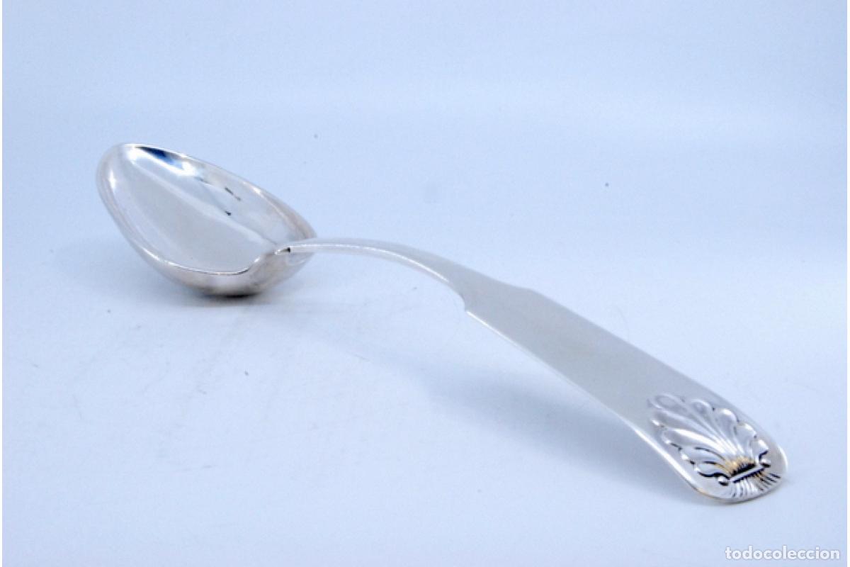 Antig&uuml;edades: Cuchara de plata para servir arroz - Foto 7