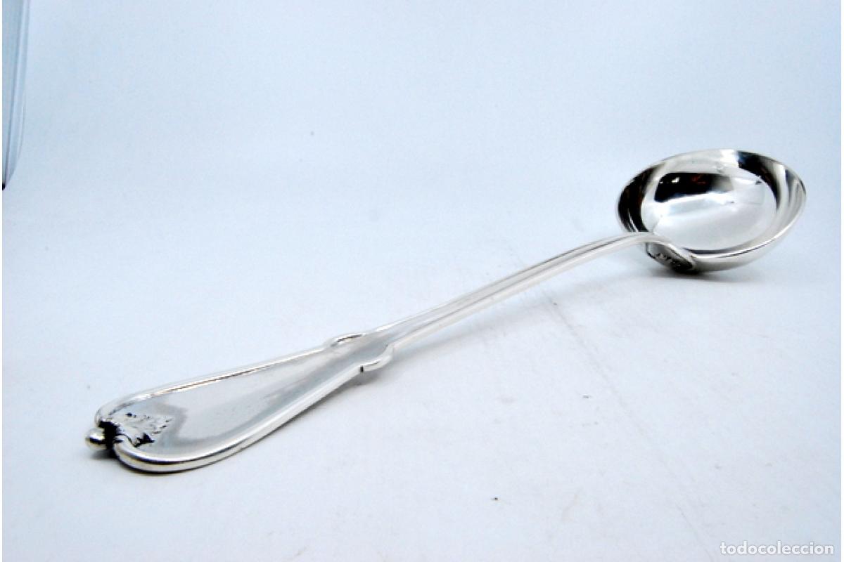 Antig&uuml;edades: Cuchar&oacute;n de sopa de plata - Foto 3