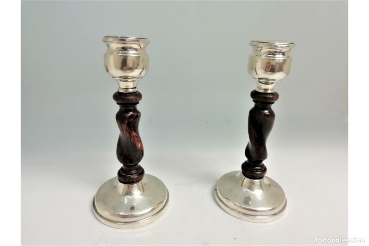 Antig&uuml;edades: candelabros de plata - Foto 3