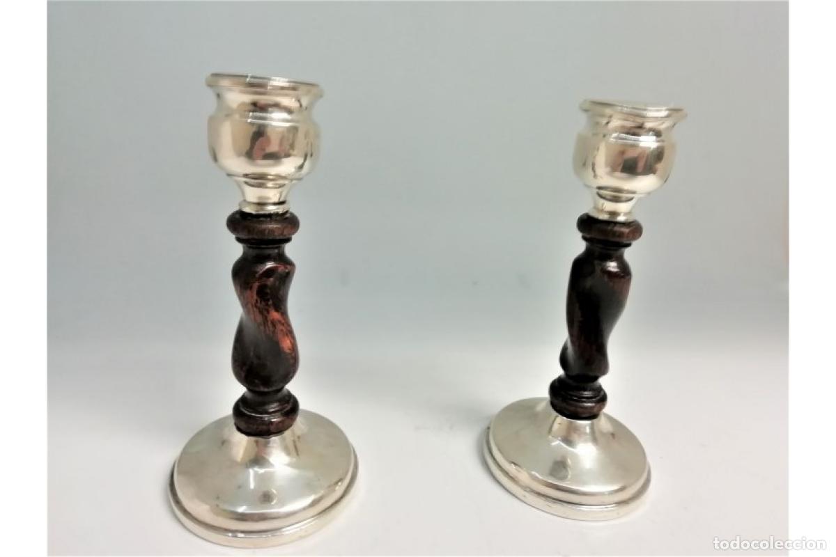Antig&uuml;edades: candelabros de plata - Foto 4