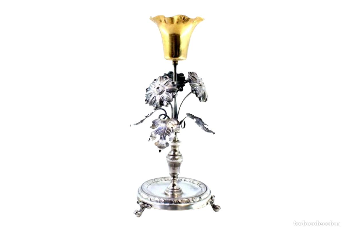 Antig&uuml;edades: Palillero de plata - C&aacute;liz dorado
