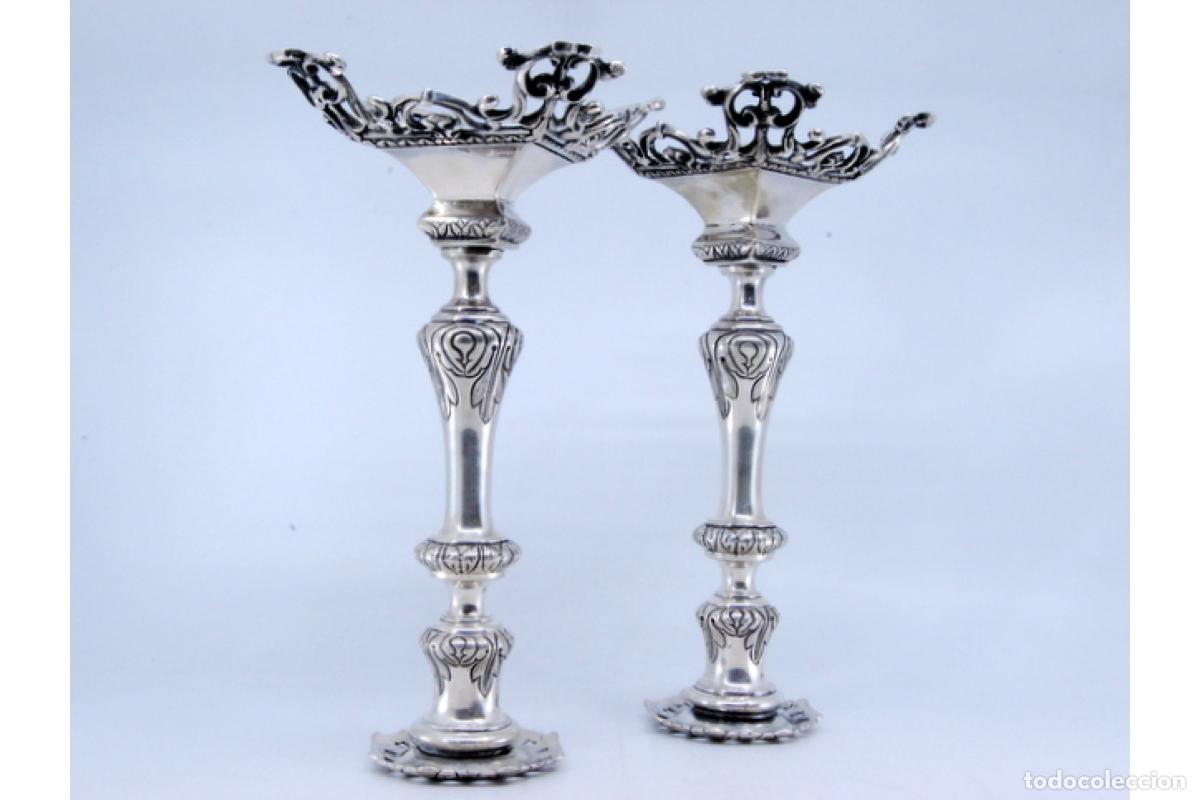 Antig&uuml;edades: candelabros de plata - Foto 3