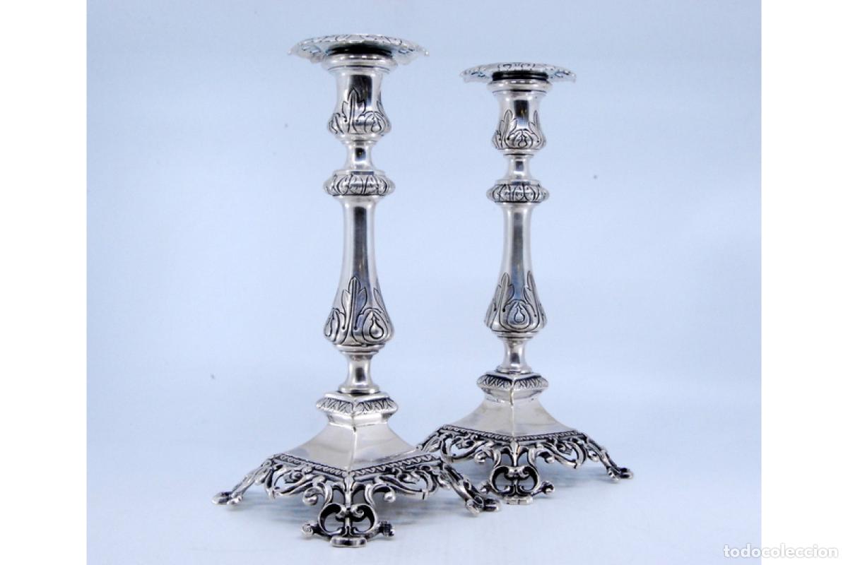 Antig&uuml;edades: candelabros de plata - Foto 8