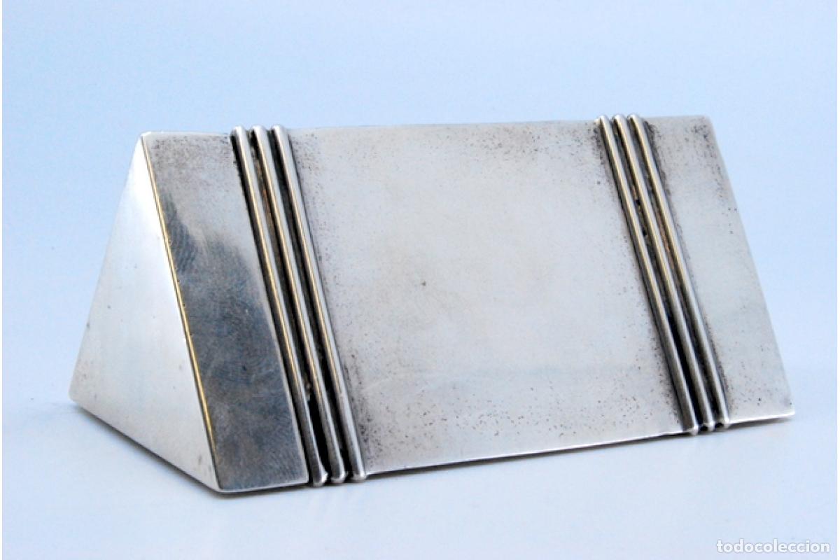 Antig&uuml;edades: soporte de plata para palillos de dientes - Foto 3