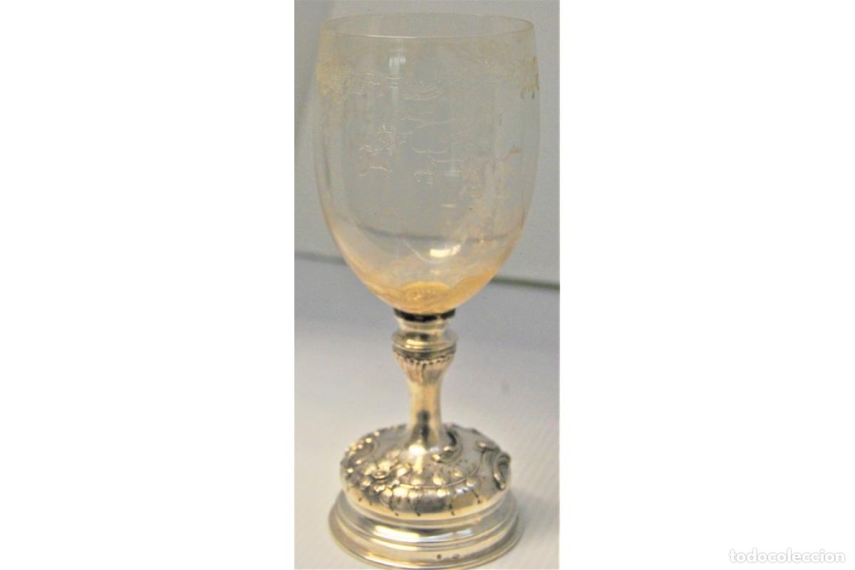 Antig&uuml;edades: Juego de 2 vasos de platas
