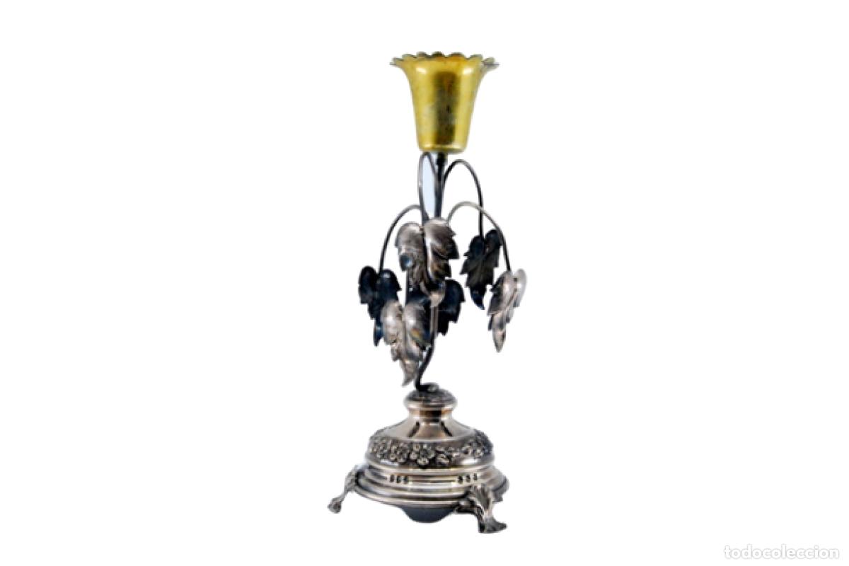 Antig&uuml;edades: Palillero de plata - C&aacute;liz dorado