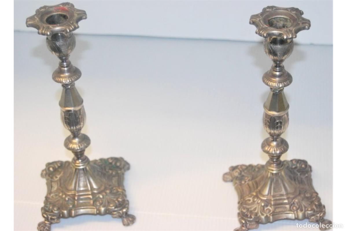Antig&uuml;edades: candelabros de plata - Foto 2