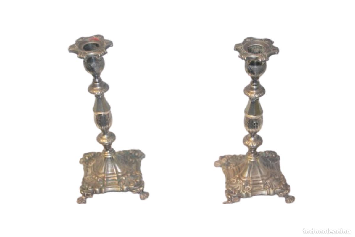 Antiquit&eacute;s: candelabros de plata
