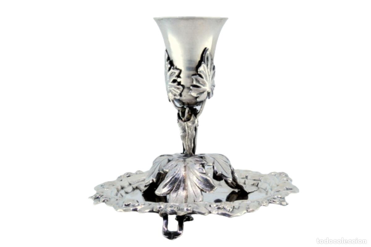 Antig&uuml;edades: Soporte para palillos de dientes de plata - C&aacute;liz