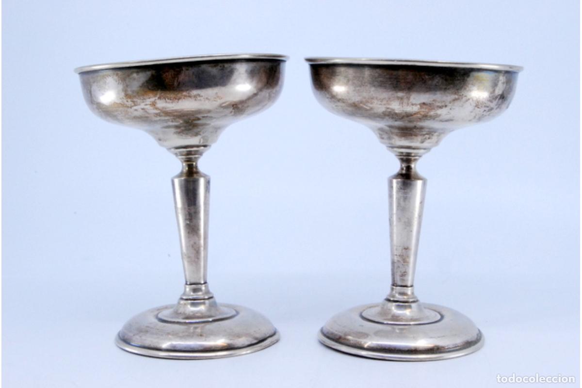 Antig&uuml;edades: Copas de champ&aacute;n de plata - Foto 2