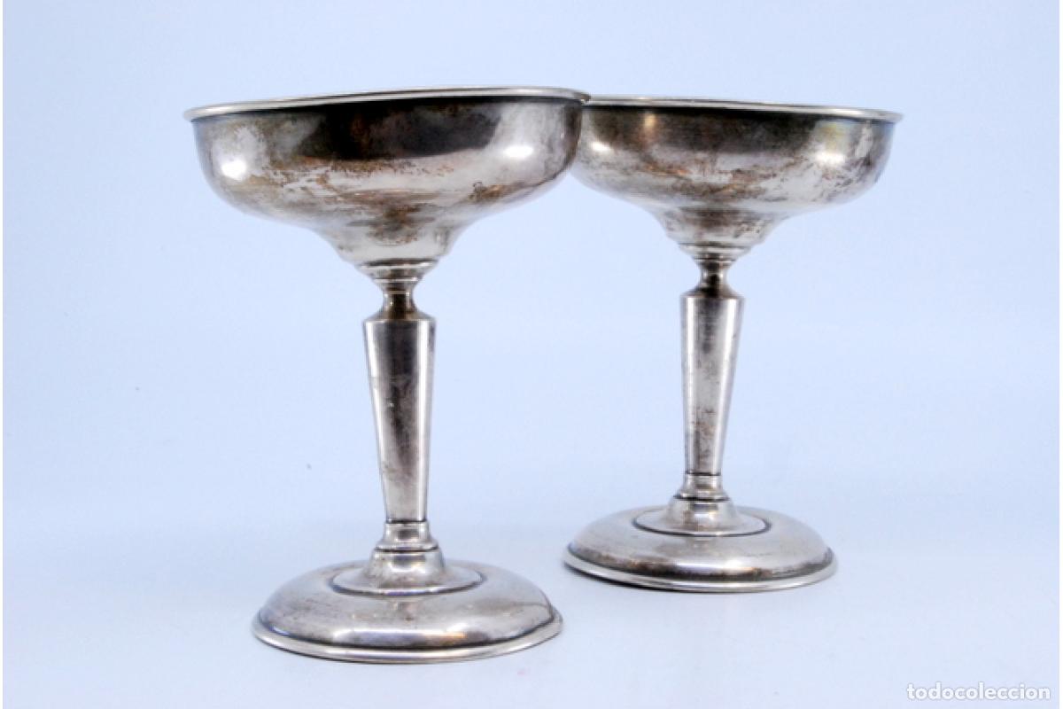 Antig&uuml;edades: Copas de champ&aacute;n de plata - Foto 4