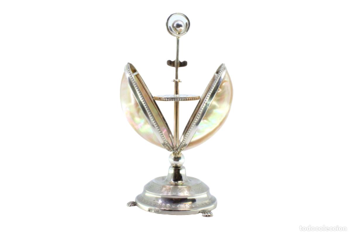 Antiquit&eacute;s: Soporte para palillos de dientes de plata - Oyster