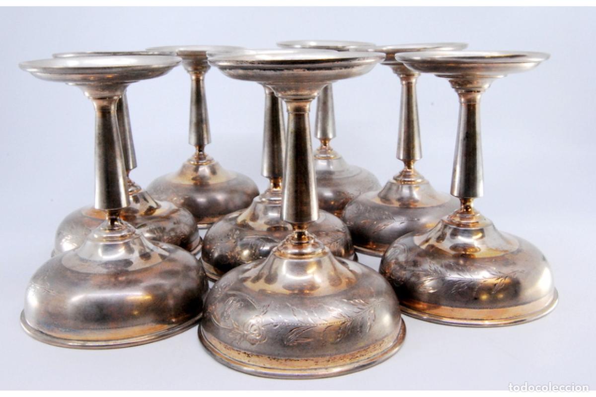 Antig&uuml;edades: Copas de champ&aacute;n de plata - Foto 4