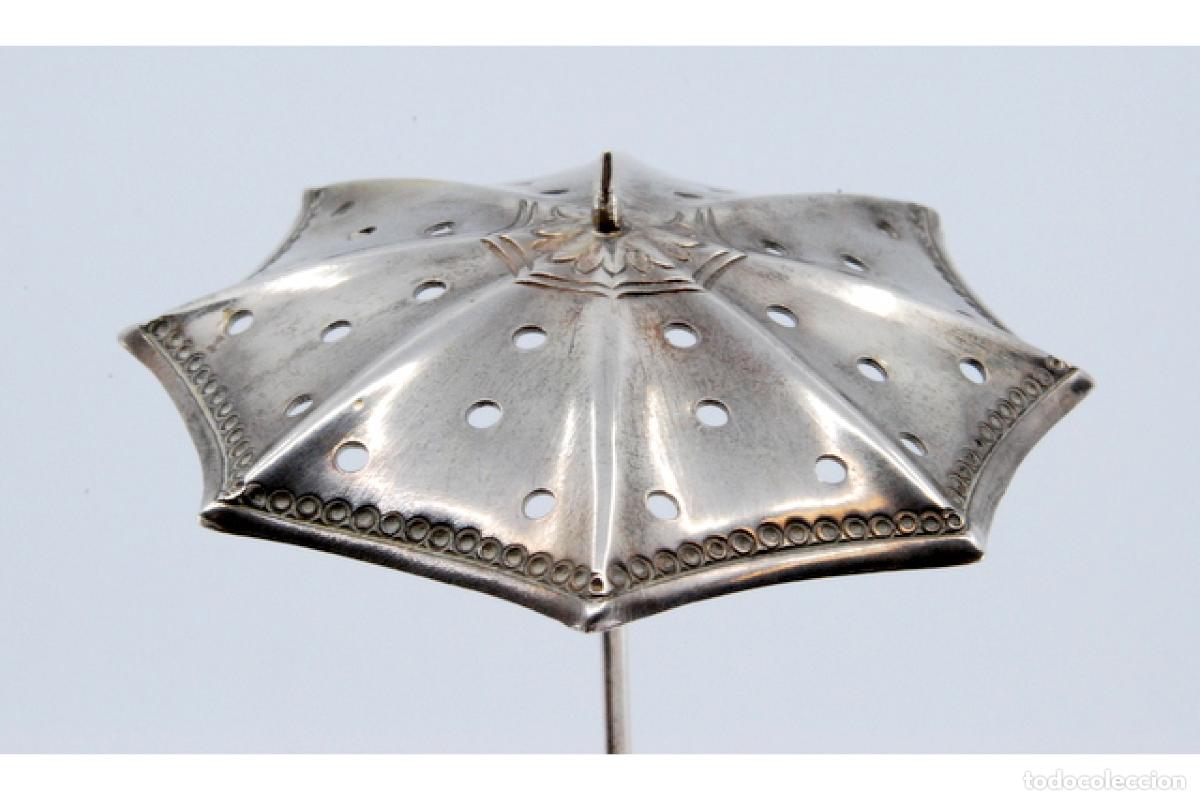 Antig&uuml;edades: soporte de plata para palillos de dientes - Foto 2