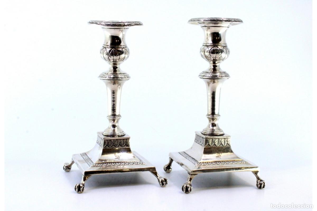 Antig&uuml;edades: candelabros de plata - Foto 3