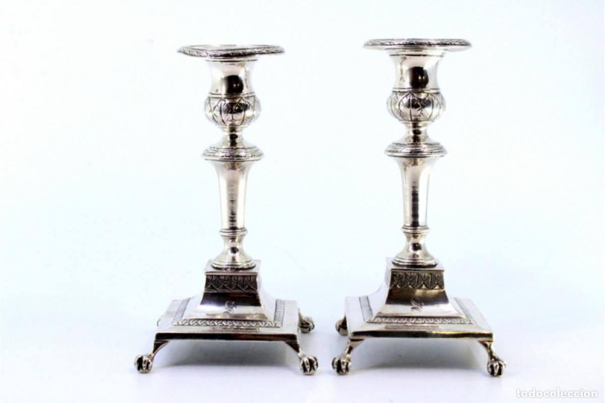 Antig&uuml;edades: candelabros de plata - Foto 4