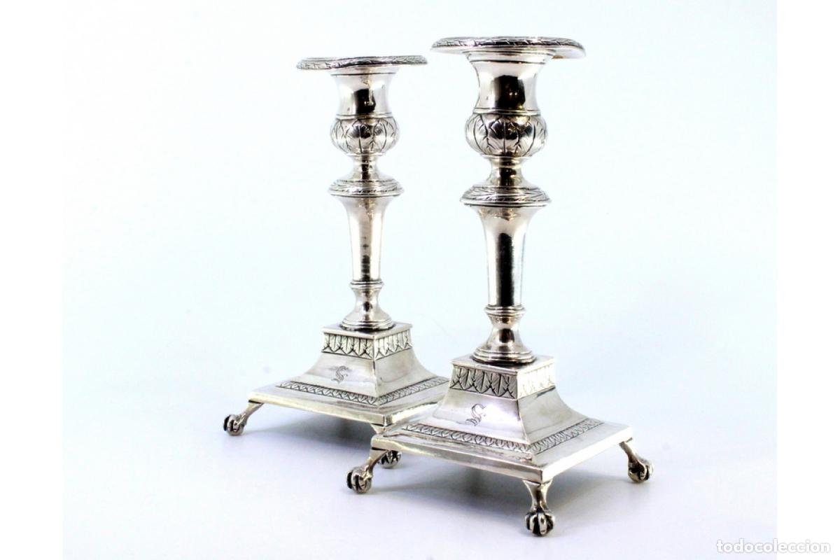 Antig&uuml;edades: candelabros de plata - Foto 5