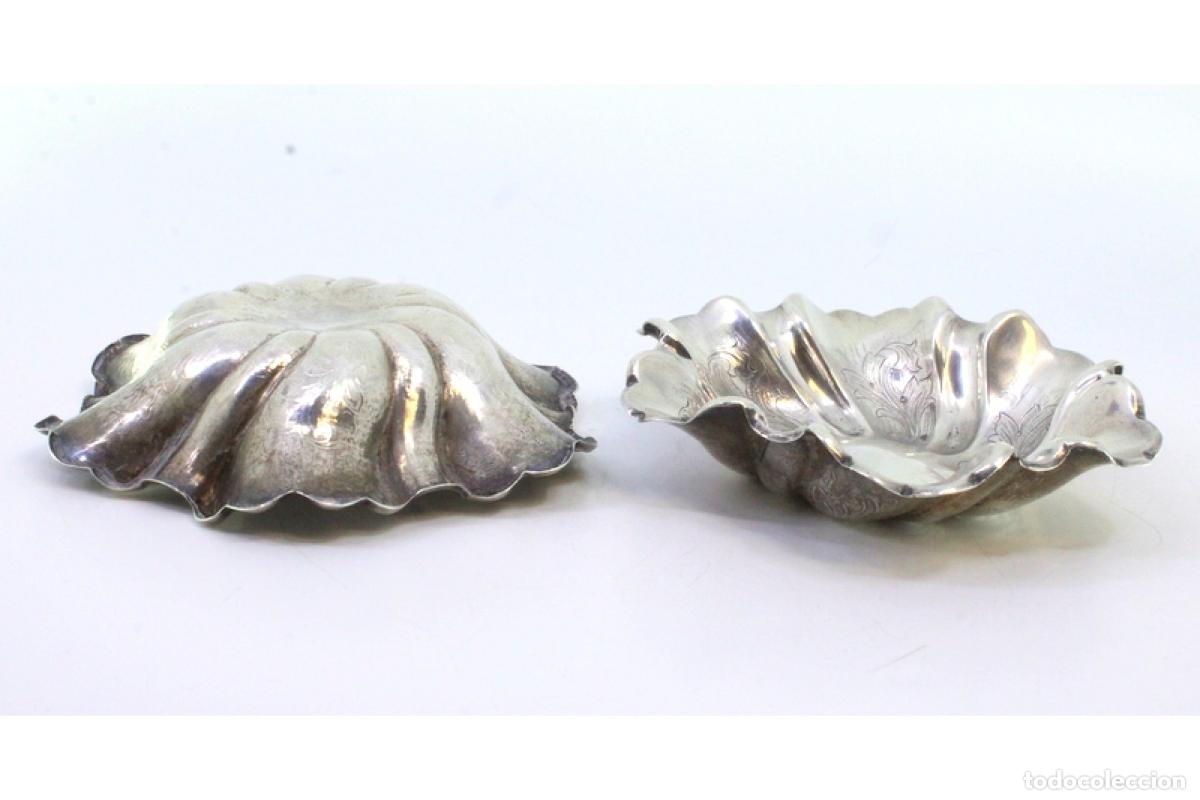 Antig&uuml;edades: Par de soportes para anillos de plata - Foto 4