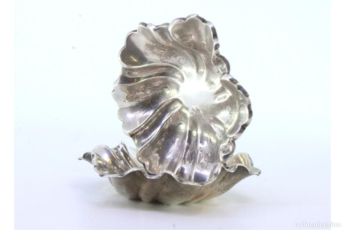 Antig&uuml;edades: Par de soportes para anillos de plata - Foto 5