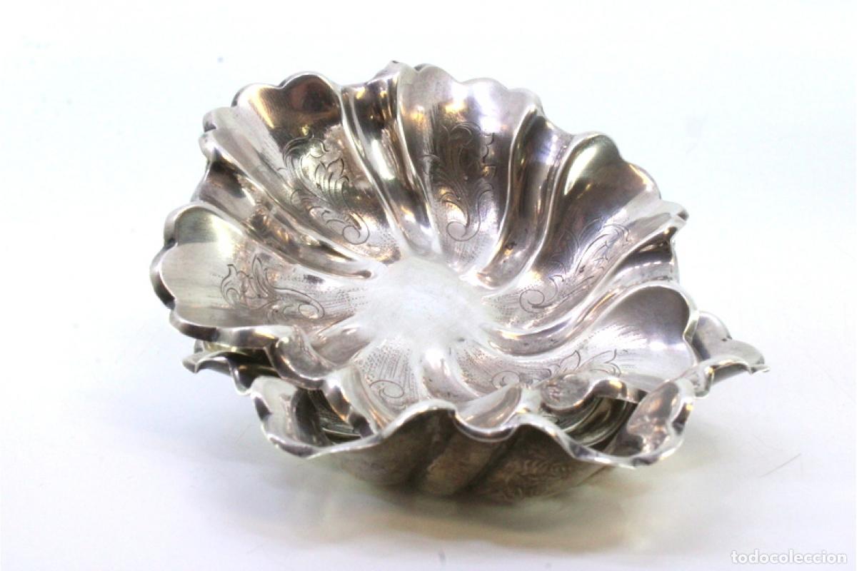 Antig&uuml;edades: Par de soportes para anillos de plata - Foto 7