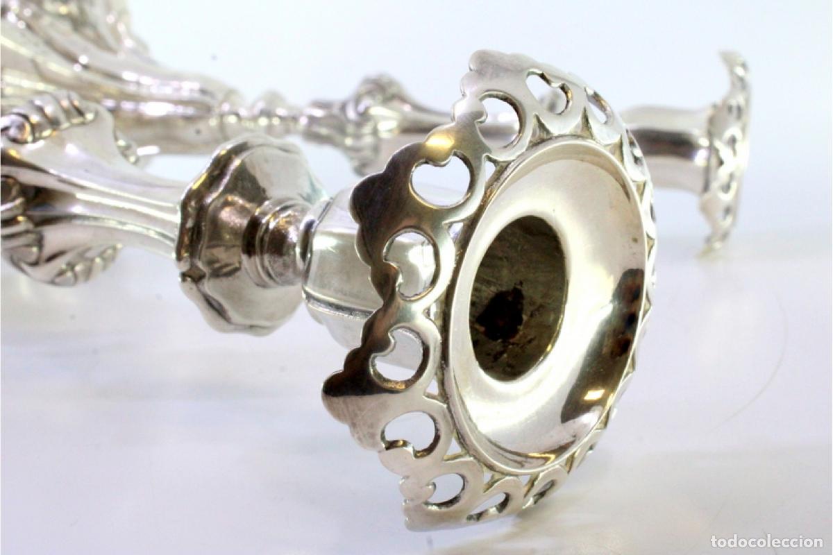 Antig&uuml;edades: candelabros de plata - Foto 2