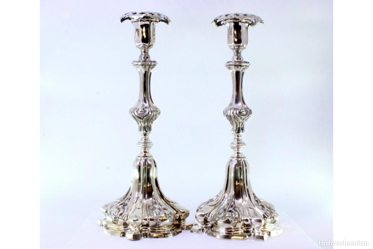 Antig&uuml;edades: candelabros de plata - Foto 7