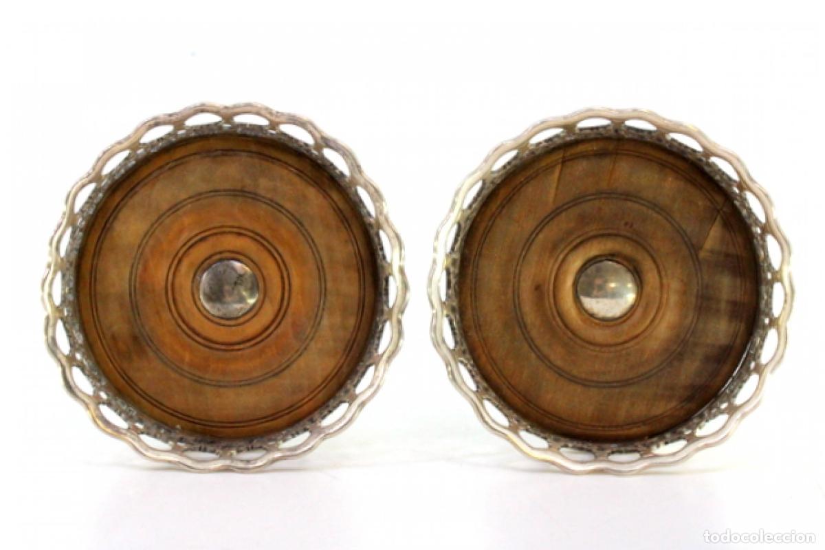 Antig&uuml;edades: Juego de posavasos de platas - Foto 6