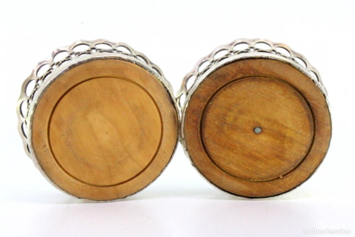 Antig&uuml;edades: Juego de posavasos de platas - Foto 7