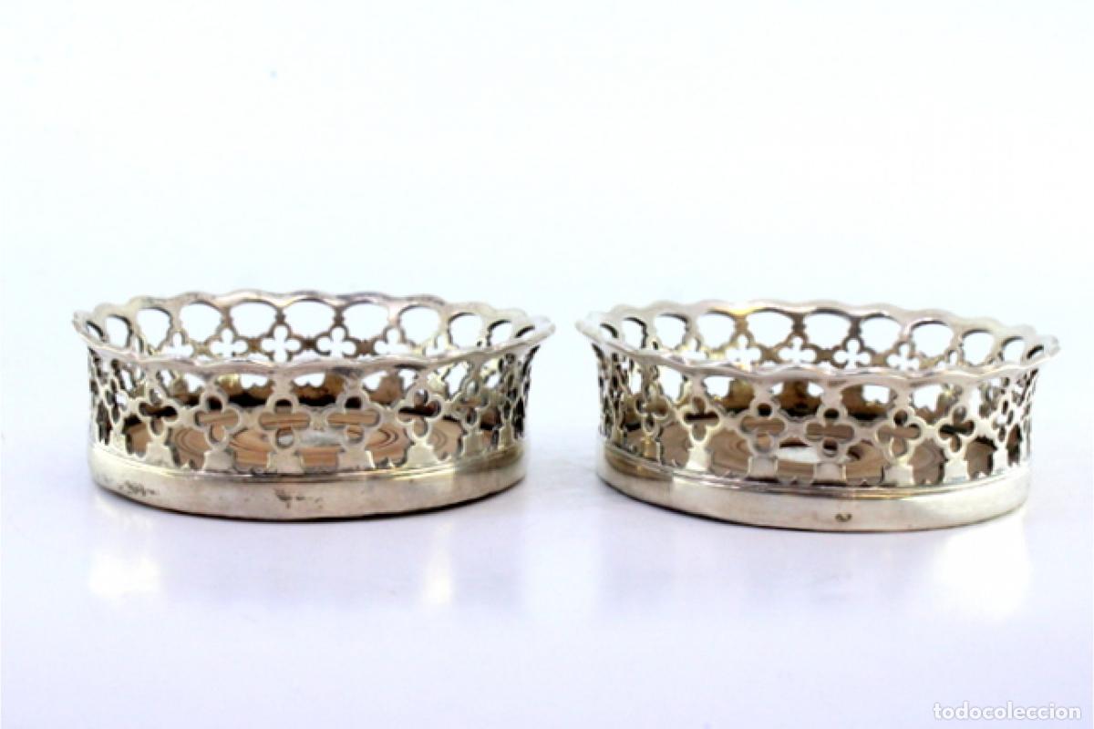 Antig&uuml;edades: Juego de posavasos de platas - Foto 8