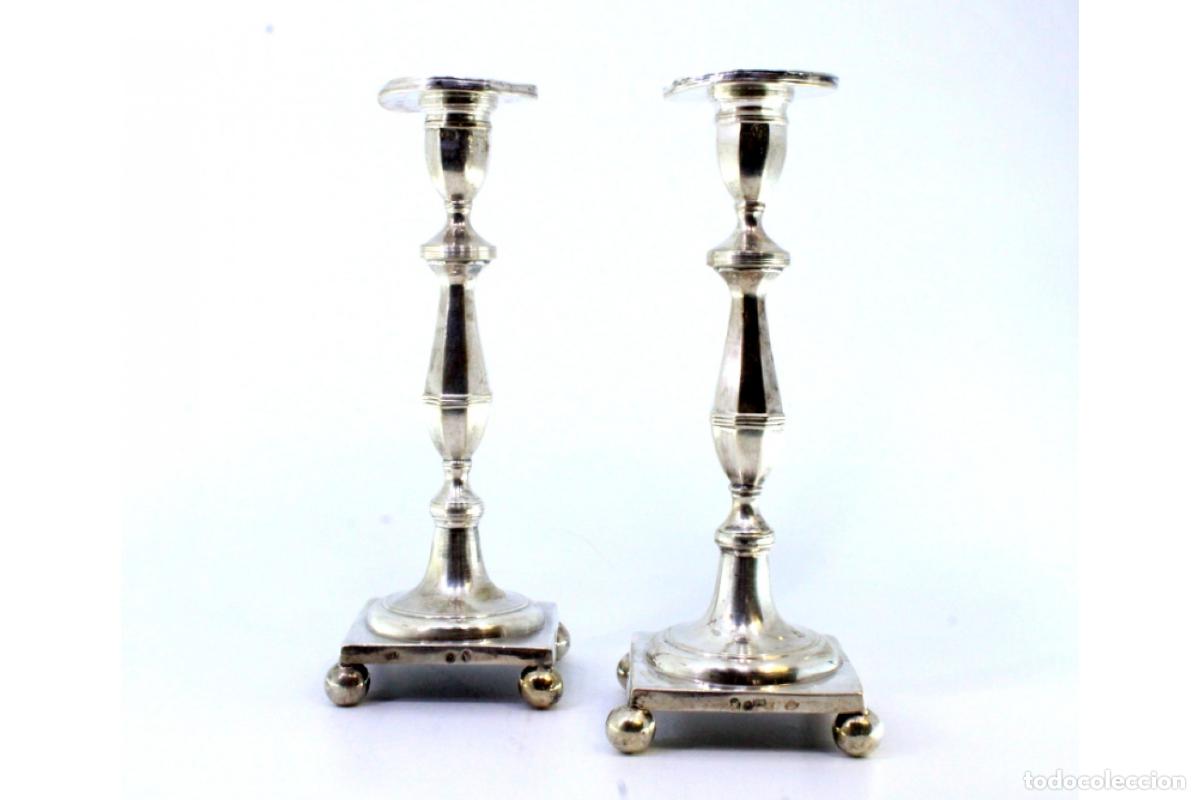 Antig&uuml;edades: candelabros de plata - Foto 2