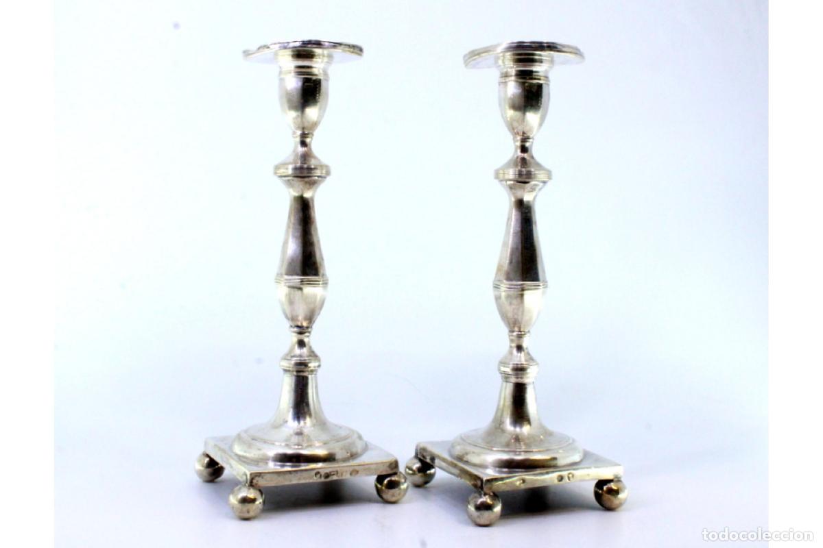 Antig&uuml;edades: candelabros de plata - Foto 3