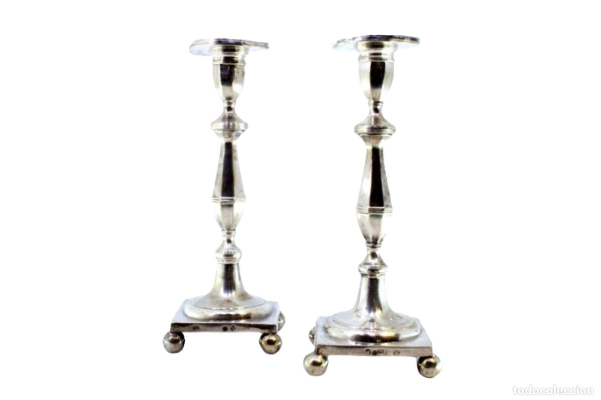 Antiquit&eacute;s: candelabros de plata