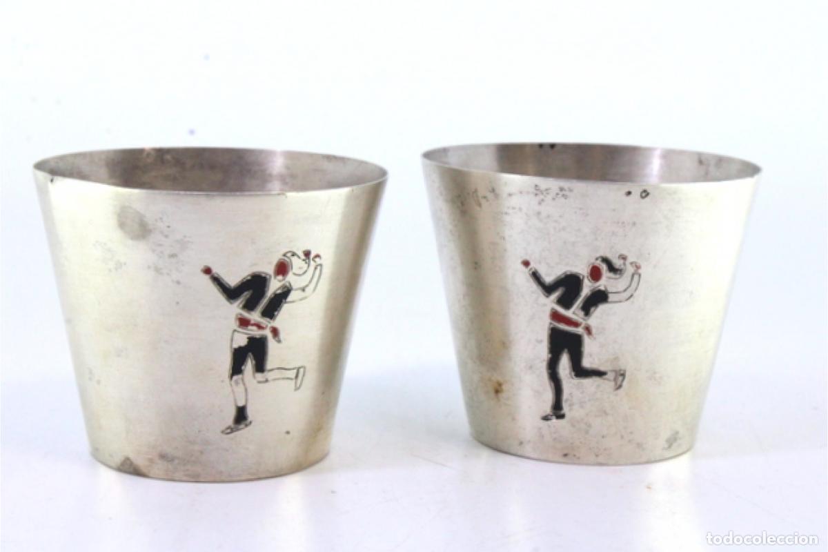 Antig&uuml;edades: Juego de copas de plata - Foto 4