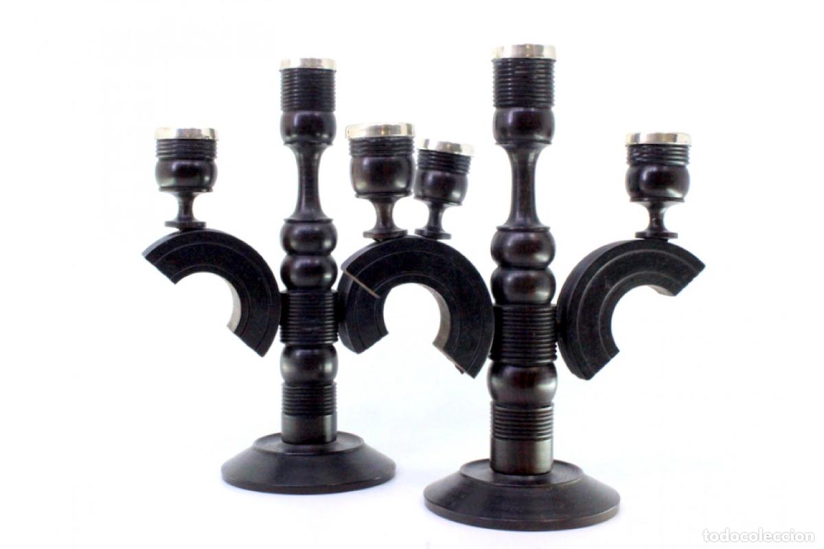 Antig&uuml;edades: Candelabros de &eacute;bano con plata - Foto 7
