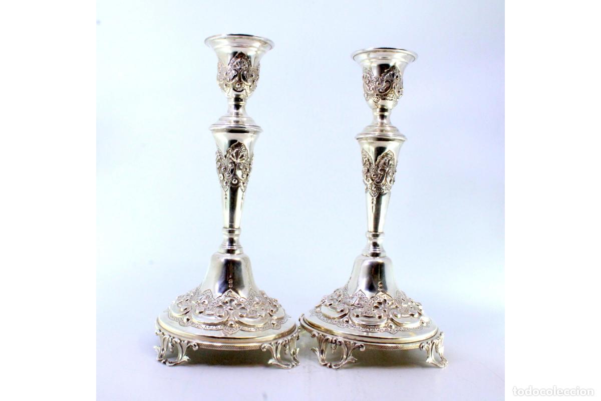 Antig&uuml;edades: candelabros de plata - Foto 2