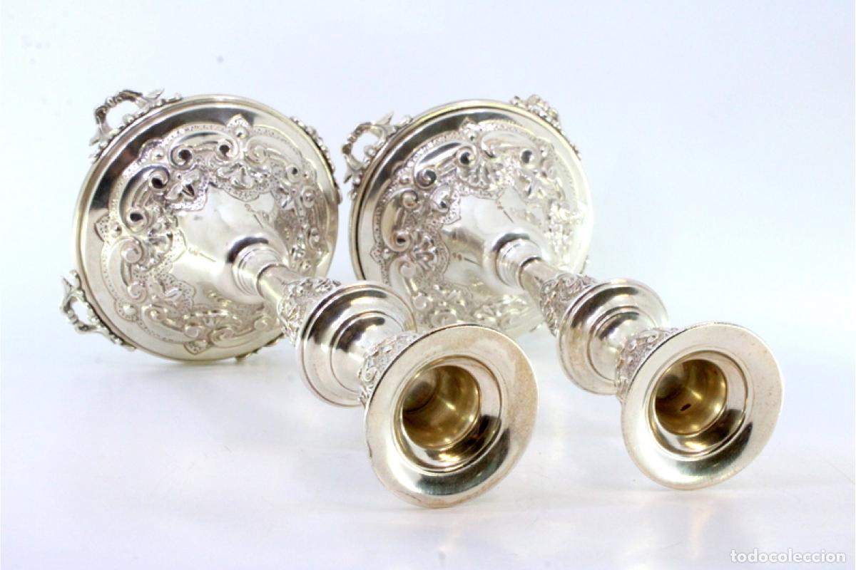 Antig&uuml;edades: candelabros de plata - Foto 3