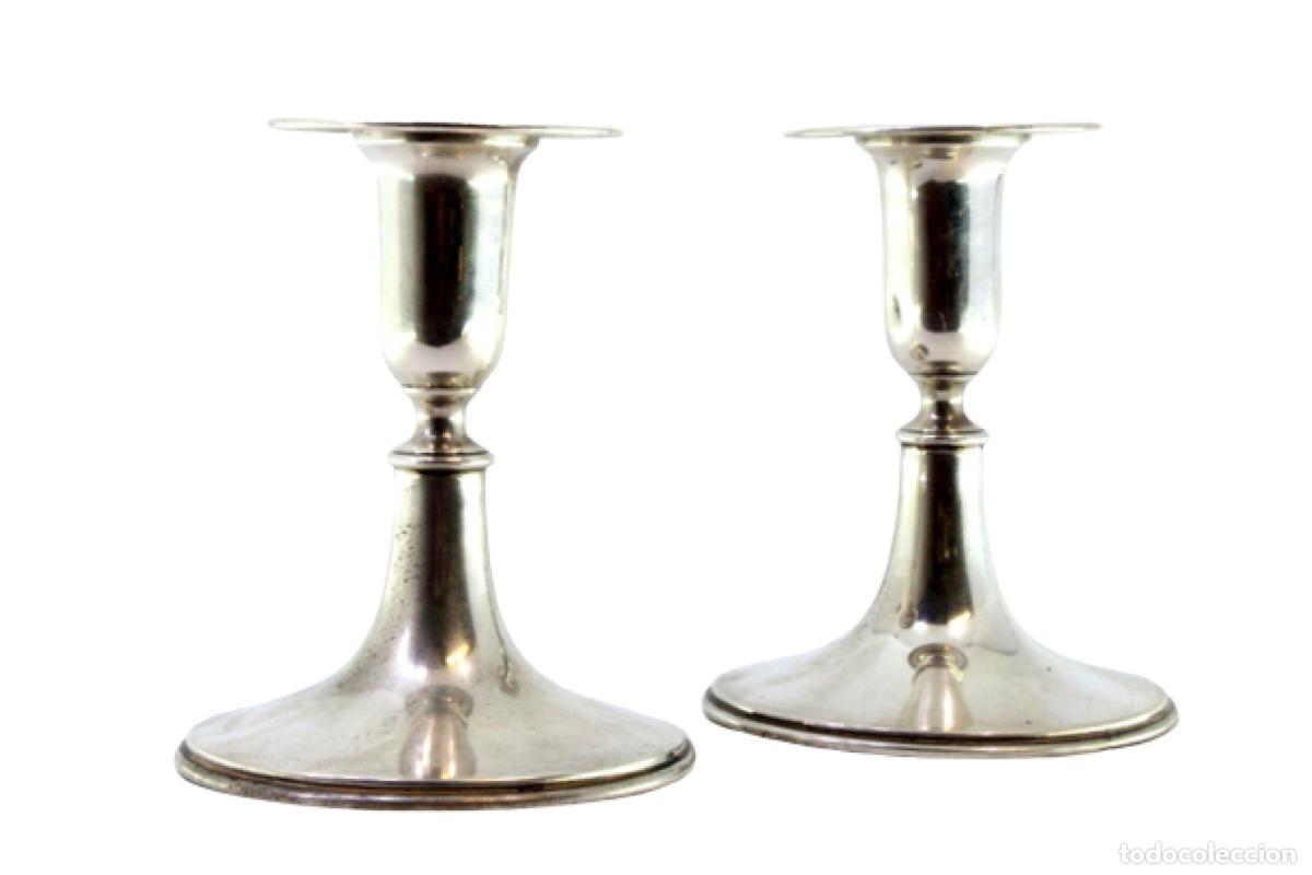 Antiquit&eacute;s: candelabros de plata