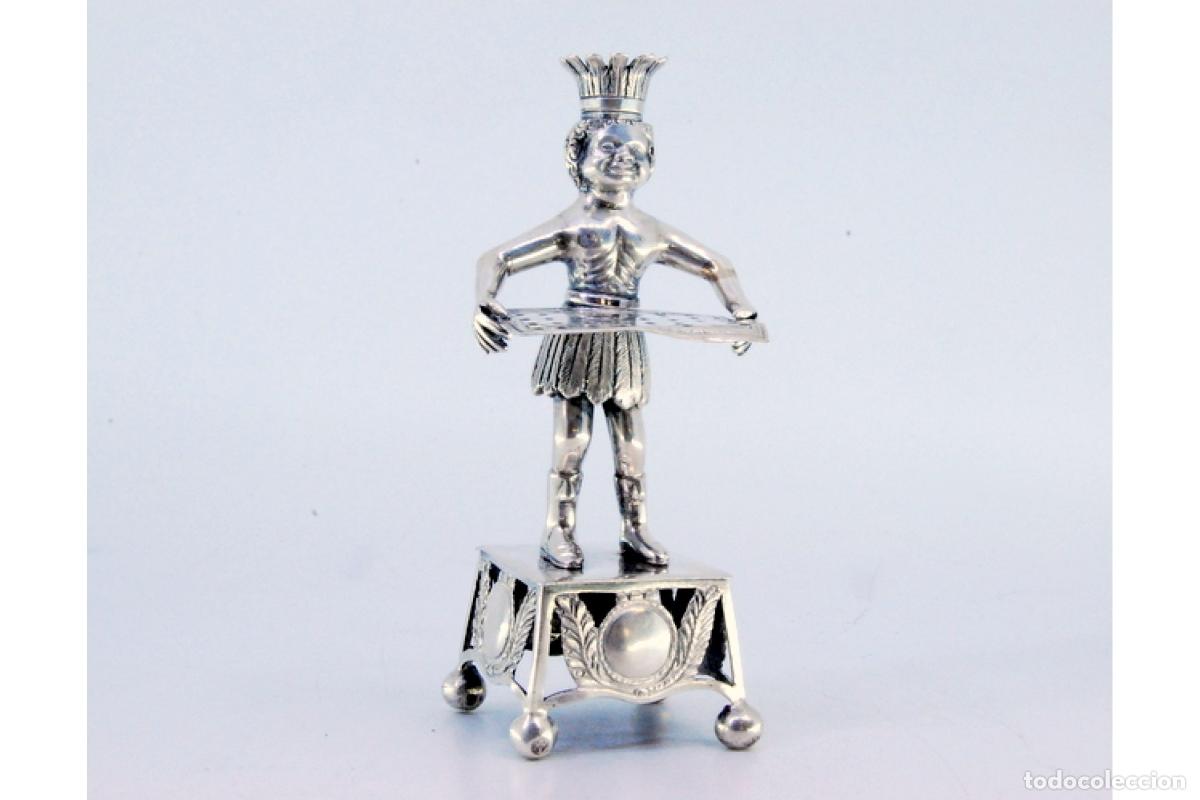 Antig&uuml;edades: Palillero de plata - Indio - Foto 2