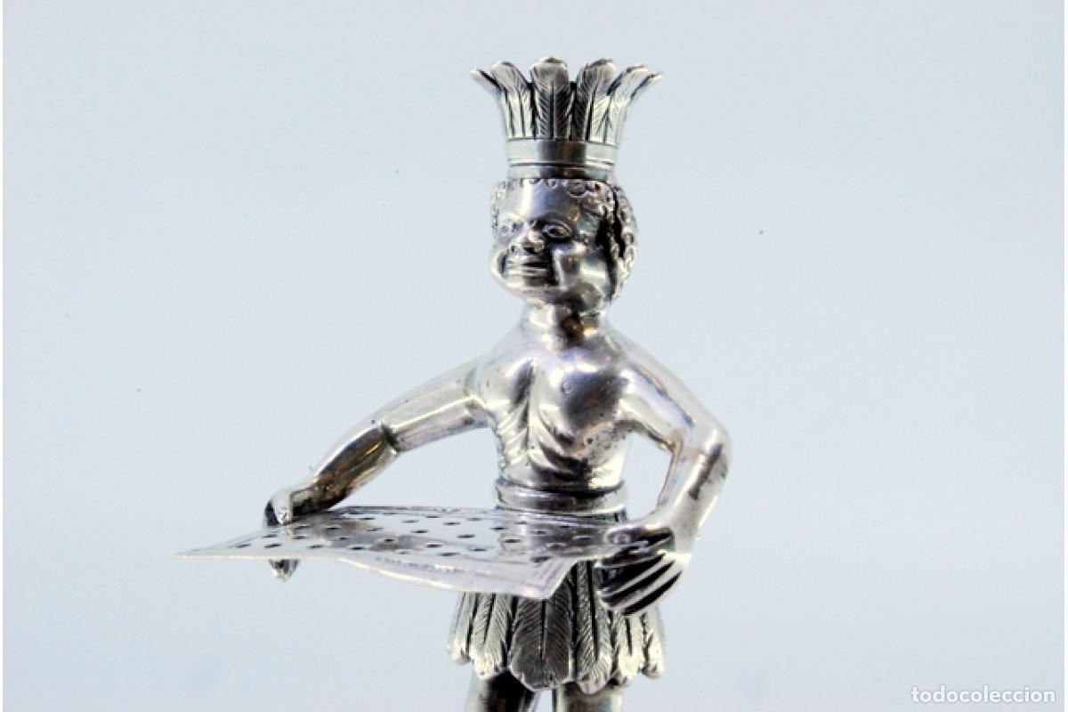 Antig&uuml;edades: Palillero de plata - Indio - Foto 5