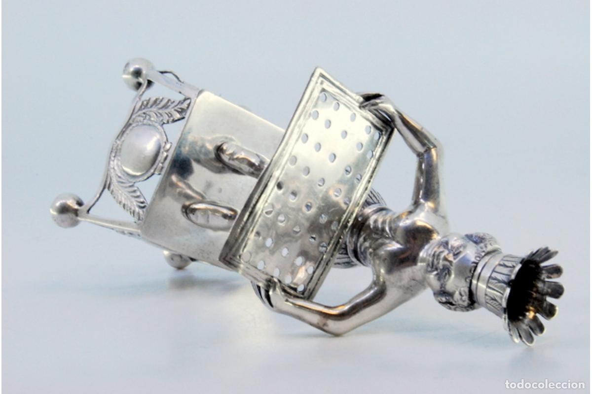 Antig&uuml;edades: Palillero de plata - Indio - Foto 6