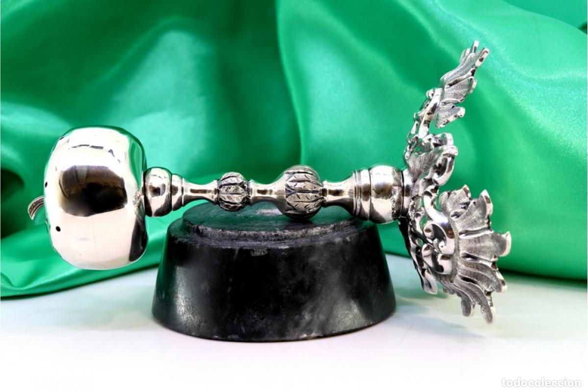 Antig&uuml;edades: Soporte de plata para palillos de dientes - Apple - Foto 6
