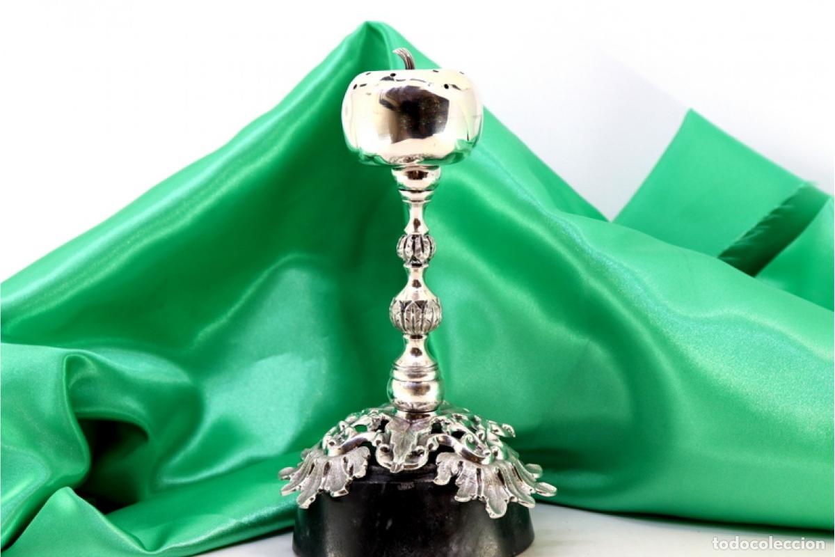 Antig&uuml;edades: Soporte de plata para palillos de dientes - Apple - Foto 8